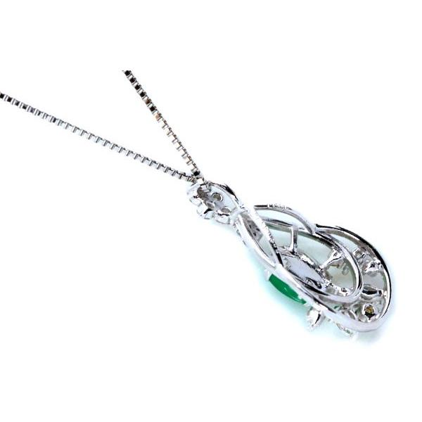 エメラルドキャッツアイ ネックレス 0.559カラット プラチナ PT900  