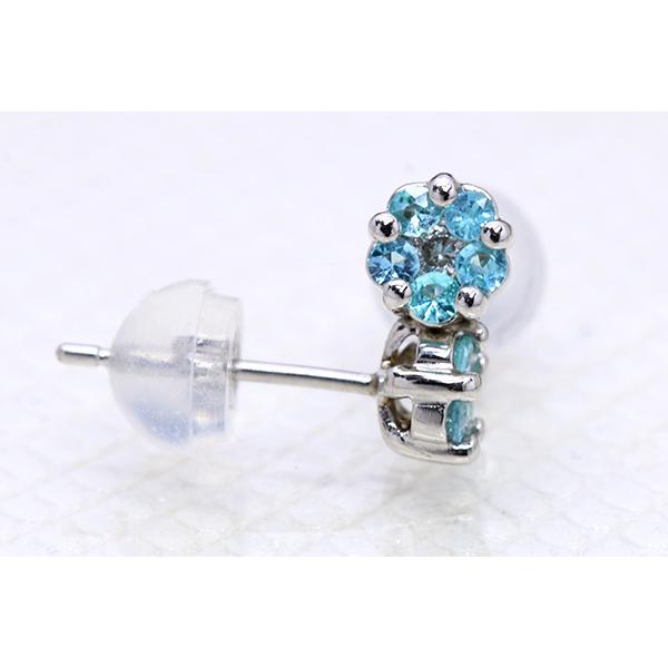 パライバトルマリン ピアス 0.16ct プラチナ900 PT900 稀少石 ネオン