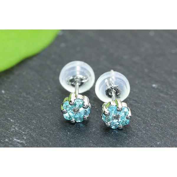 パライバトルマリン ピアス 0.16ct プラチナ900 PT900 稀少石 ネオン