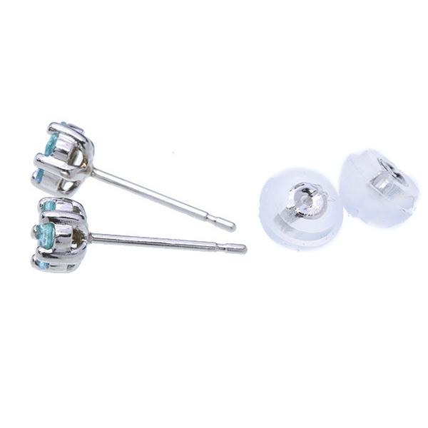 パライバトルマリン ピアス 0.16ct プラチナ900 PT900 稀少石 ネオン