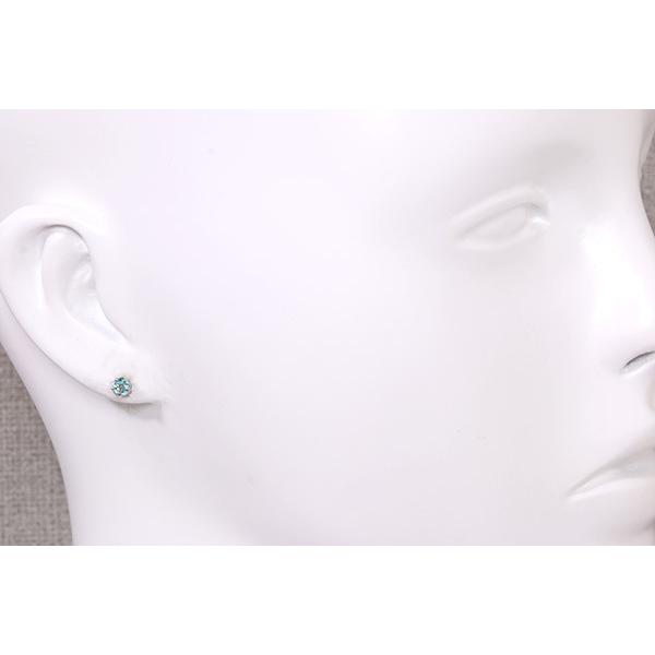 パライバトルマリン ピアス 0.16ct プラチナ900 PT900 稀少石 ネオン