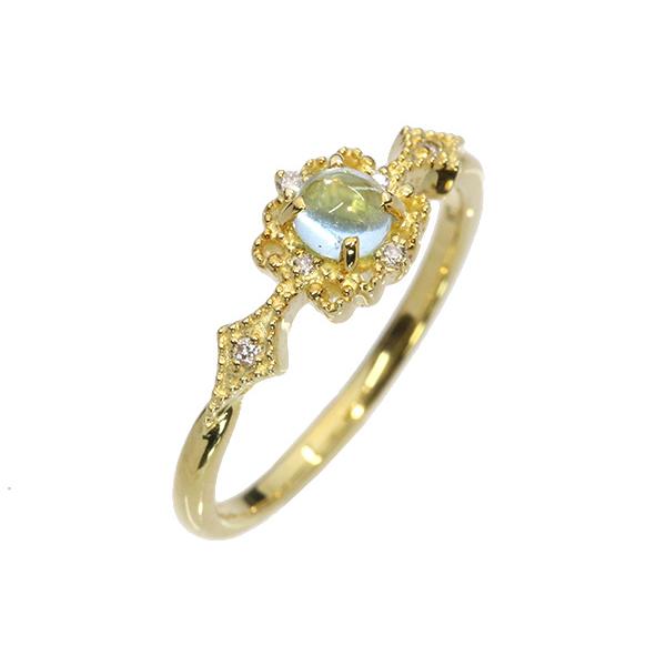 アクワマリン リング/指輪 0.370カラット 18金イエローゴールド K18 水滴のような潤い感 /青(ブルー)/セレクトジュエリー・新品/届10/1点もの｜luck-jewel｜09