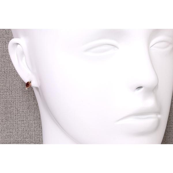 スピネル ピアス 0.320カラット 18金ピンクゴールド K18PG 稀少な 