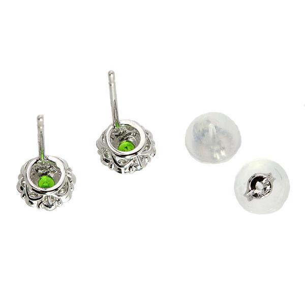 デマントイドガーネット ピアス（イヤリング加工可） 0.18ct PT900