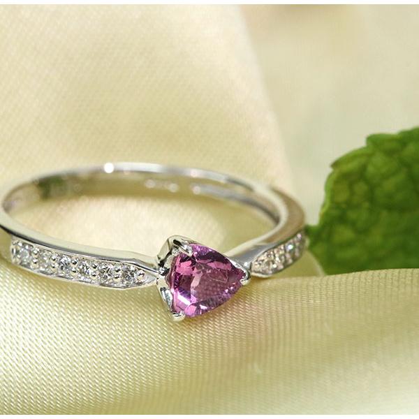 パイロープ ガーネット リング/指輪 0.415カラット プラチナ900 PT900/桃(ピンク）/SelectJewelryセレクトブランド・新品/届10/1点ものの画像