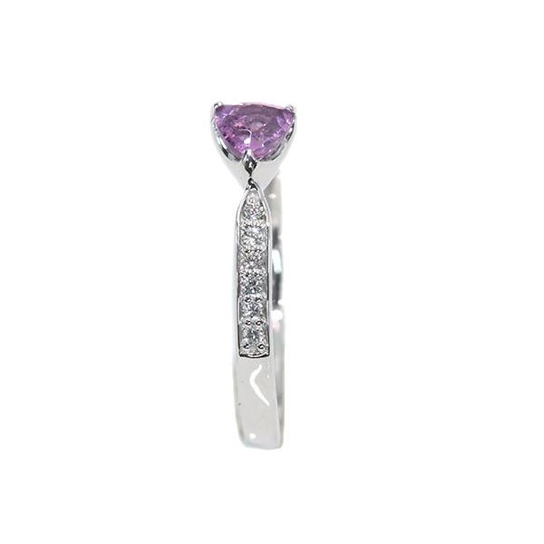 パイロープ ガーネット リング/指輪 0.415カラット プラチナ900 PT900/桃(ピンク）/SelectJewelryセレクトブランド・新品/届10/1点ものの画像