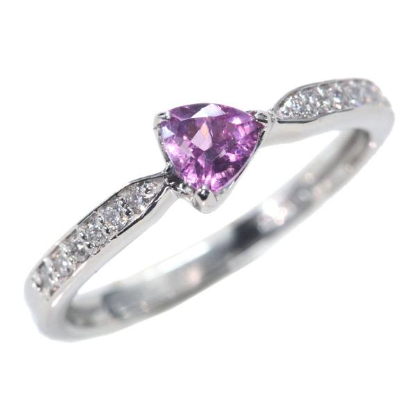 パイロープ ガーネット リング/指輪 0.415カラット プラチナ900 PT900/桃(ピンク）/SelectJewelryセレクトブランド・新品/届10/1点ものの画像