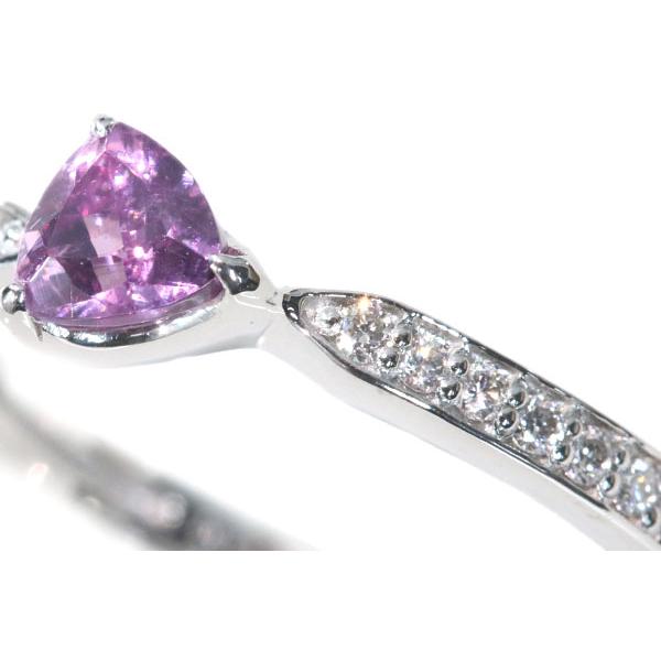 パイロープ ガーネット リング/指輪 0.415カラット プラチナ900 PT900/桃(ピンク）/SelectJewelryセレクトブランド・新品/届10/1点ものの画像