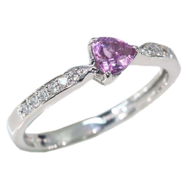 パイロープ ガーネット リング/指輪 0.415カラット プラチナ900 PT900/桃(ピンク）/SelectJewelryセレクトブランド・新品/届10/1点ものの画像