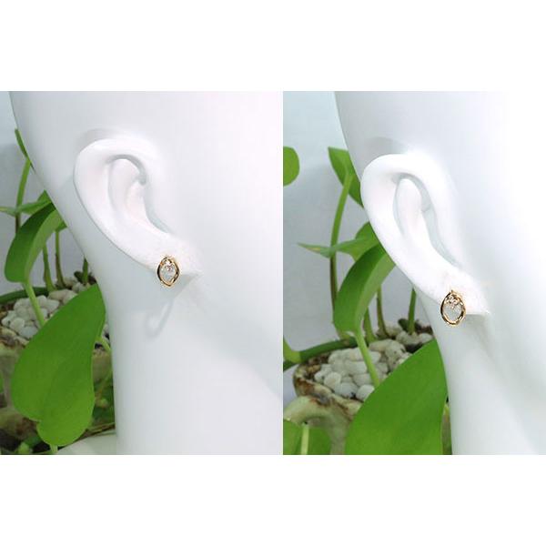 ダイヤモンド ピアス 0.10カラット 18金イエローゴールド K18 ２WAY /白・透明(ホワイト)/SelectJewelryセレクトブランド・新品/届10/1点ものの画像