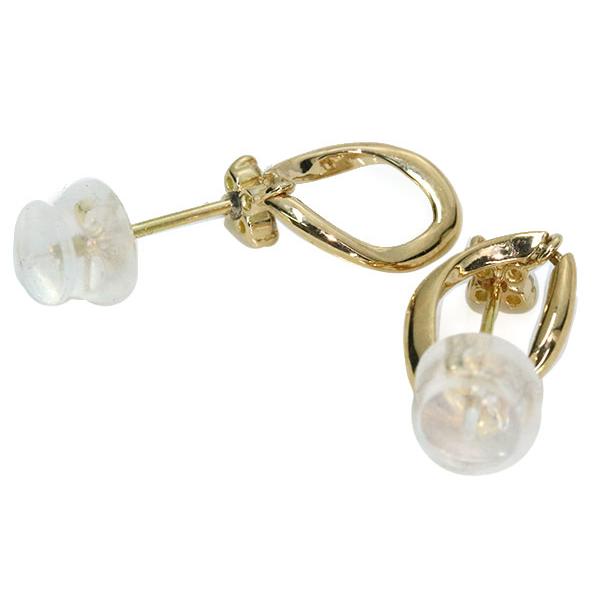 ダイヤモンド ピアス 0.10カラット 18金イエローゴールド K18 ２WAY /白・透明(ホワイト)/SelectJewelryセレクトブランド・新品/届10/1点ものの画像