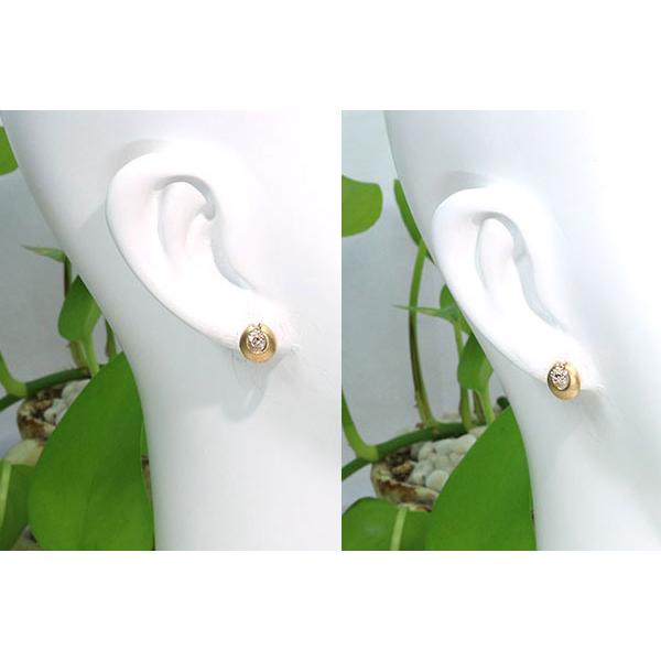 ダイヤモンド ピアス 0.10カラット 18金イエローゴールド K18 ２WAY /白・透明(ホワイト)/SelectJewelryセレクトブランド・新品/届10/1点ものの画像