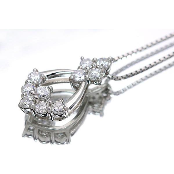 ダイヤモンド 0.5カラット PT900/PT850 ネックレス VSレベルの0.5