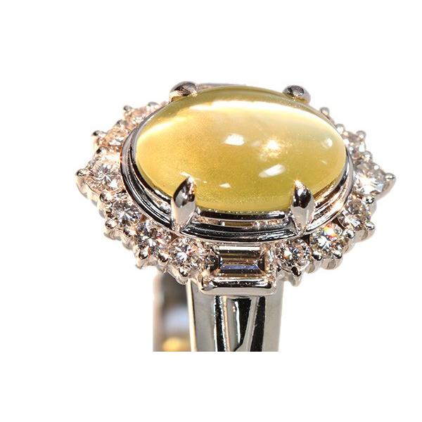 クリソベリルキャッツアイ リング/指輪 2.40カラット プラチナ