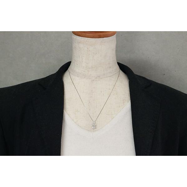 ダイヤモンド ネックレス 0.50カラット 18金ホワイトゴールド K18WG