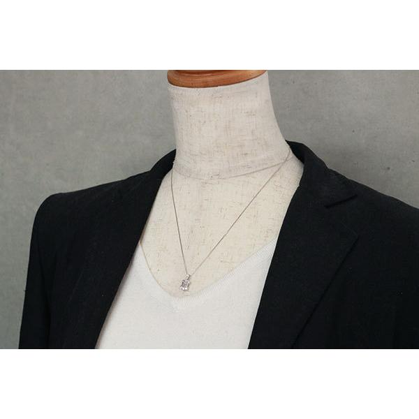 ダイヤモンド ネックレス 0.50カラット 18金ホワイトゴールド K18WG