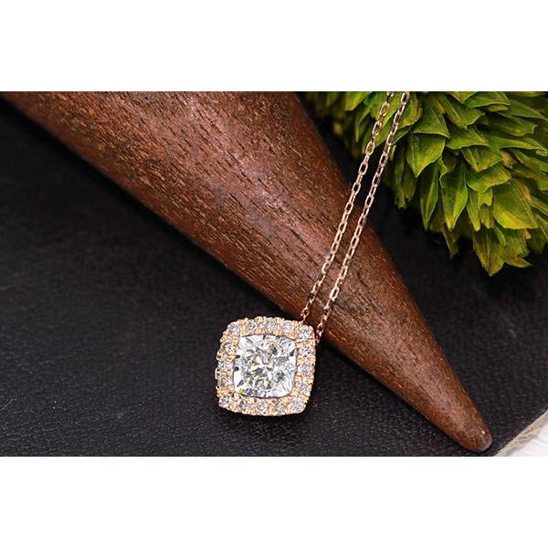 ダイヤモンド ネックレス 0.25ct K18PG 一粒ダイヤプチ 特殊 