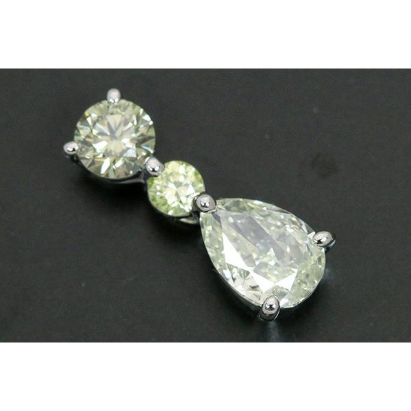 蛍光ダイヤシリーズ 合計0.786ct3石すべてが蛍光性あり ハンド