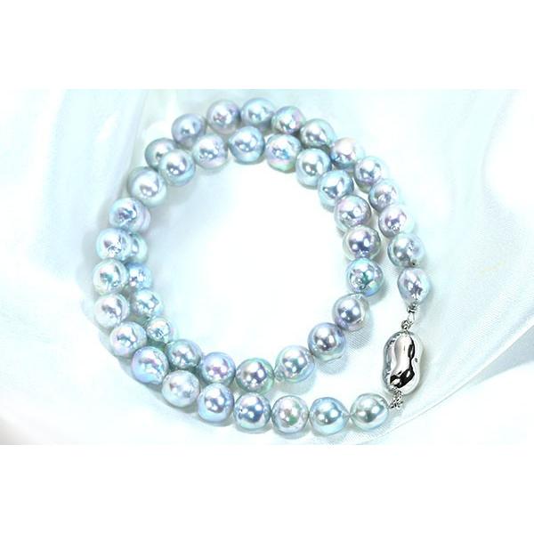 あこや真珠(和珠) 8.8-7.5mm SV ネックレス バロックパール あこや真珠(和珠) 8.8-7.5mm SV ネックレス バロックパール