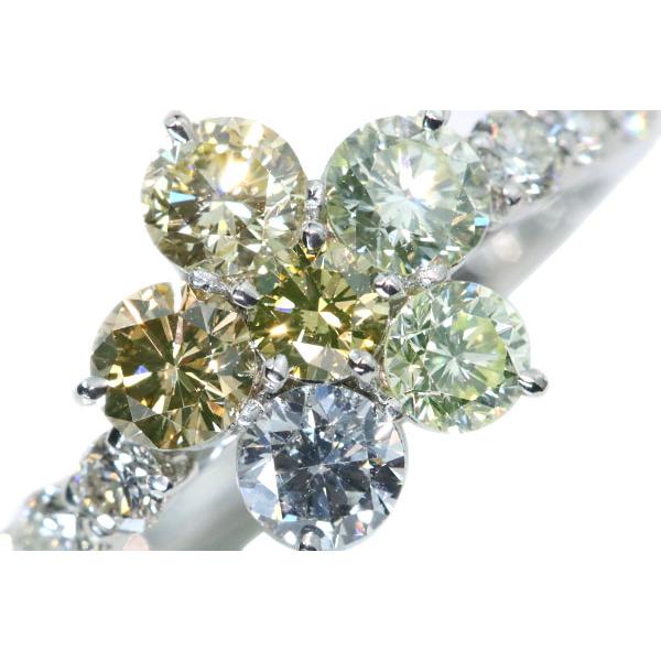 蛍光ダイヤシリーズ ダイヤモンド 1.305ct PT900 リング/指輪 