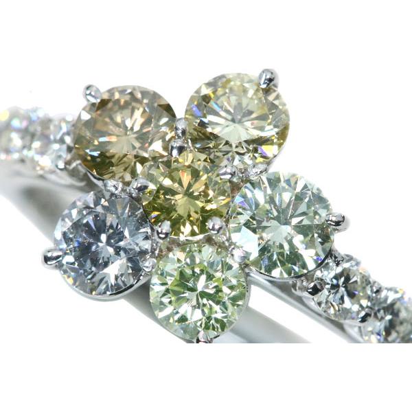 蛍光ダイヤシリーズ ダイヤモンド 1.305ct PT900 リング/指輪 