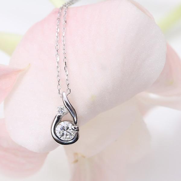 即納在庫あり】ダイヤモンド 0.14カラット ネックレス 一粒の