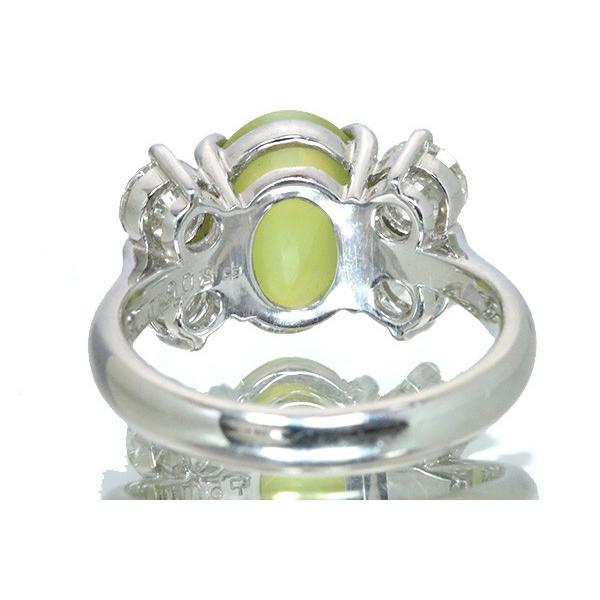 クリソベリルキャッツアイ リング/指輪 5.050カラット プラチナ900