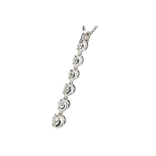 ダイヤモンド ネックレス 0.250カラット 18金ホワイトゴールド