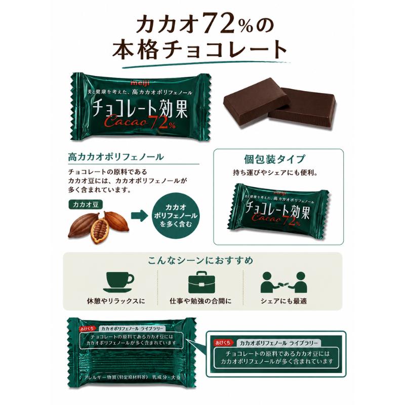 明治 チョコレート効果 カカオ 72% 1箱20袋 チョコレート効果 明治 カカオ72％ 20枚 コストコ 高カカオ