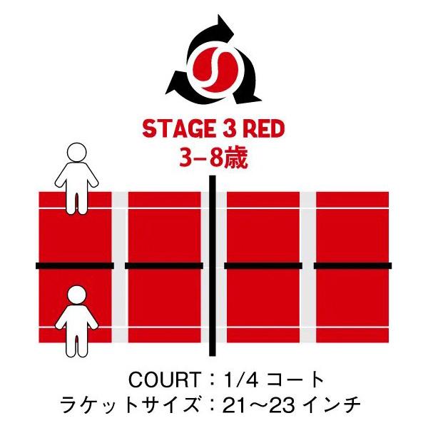 Prince（プリンス） テニスボール ステージ3レッドボール STAGE 3 RED