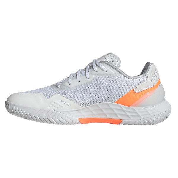 新品adidas テニスシューズ 25.5 ブラック/オレンジ ハードコート推奨