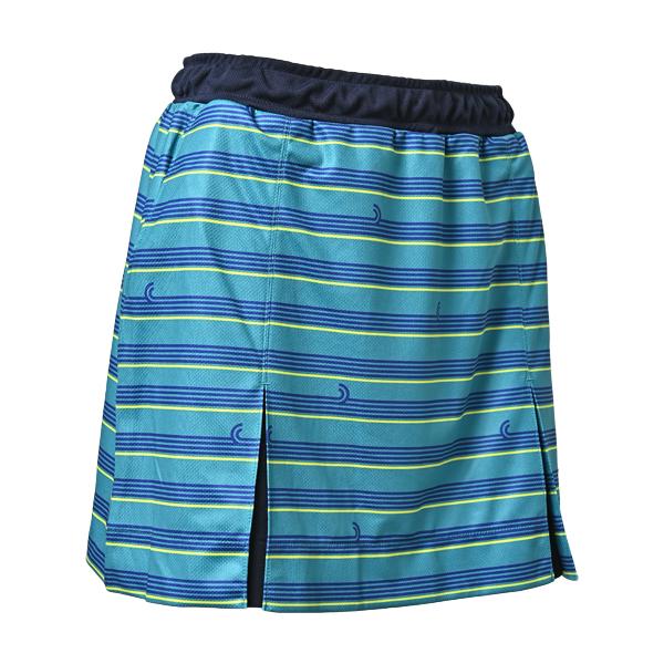 バルデマッチ　ダークブルー プリント柄 テニススコートMサイズ　未使用品 バルデマッチ テニス・バドミントンウェア『レディース』 ボーダー