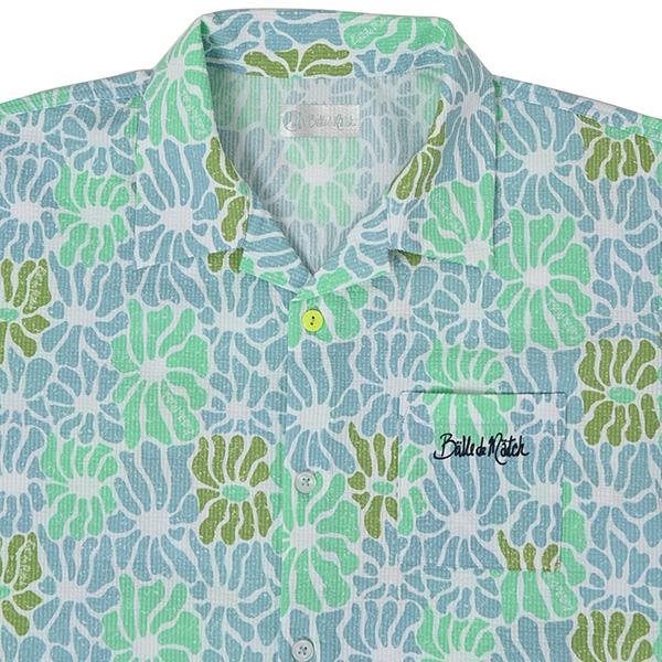 [バルデマッチ テニス・バドミントンウェア（メンズ/ユニ）]アロハ風プリントシャツ／メンズ（BDM-D1107） バルデマッチ テニス・バドミントンウェア『メンズ/ユニ』 アロハ風