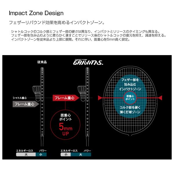 GRAVITAS ゴーセン バドミントンラケット グラビタス6.5LL 6.5LL