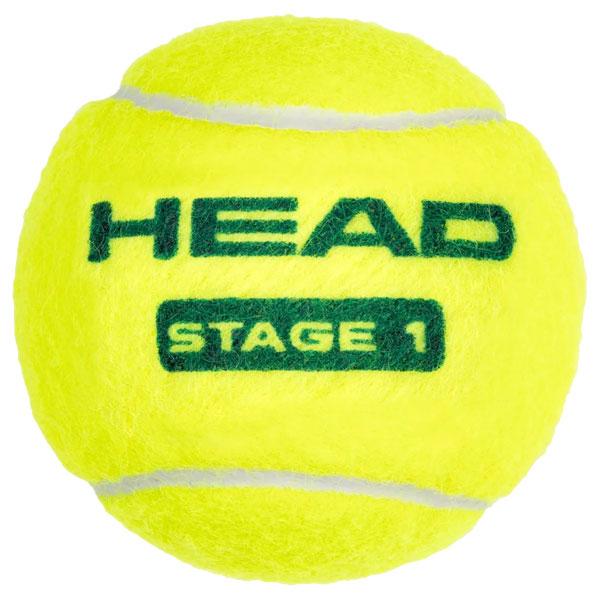 ヘッド テニスボール  ヘッド ステージ1 グリーン HEAD STAGE 1 GREEN 1 ポリバッグ 72球入 578410_1