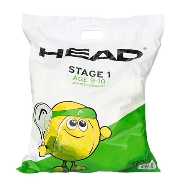 ヘッド テニスボール  ヘッド ステージ1 グリーン HEAD STAGE 1 GREEN 1 ポリバッグ 72球入 578410_2