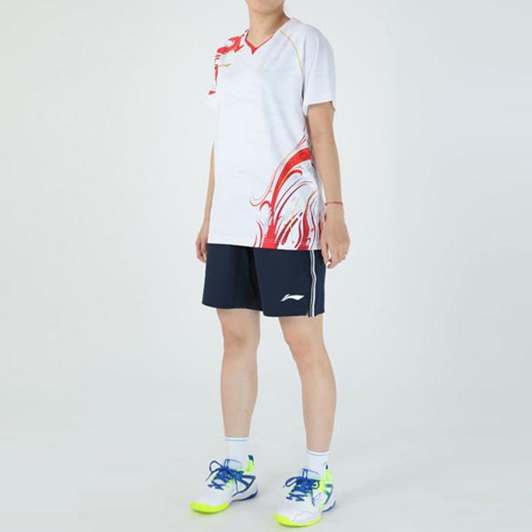 バドミントンウェア　LOU K Y リーニン Amazon.co.jp: LI-NING(リーニン) ゲームウェア AAYT060-1 WT L