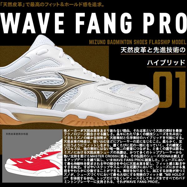 WAVE FANG ミズノ バドミントンシューズ ウエーブファングプロ PRO