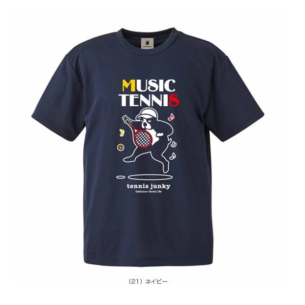 テニスジャンキー テニス・バドミントンウェア『メンズ/ユニ』  MUSIC TENNIS＋8/ドライTシャツ/ユニセックス『TJ19005』｜luckpiece｜05