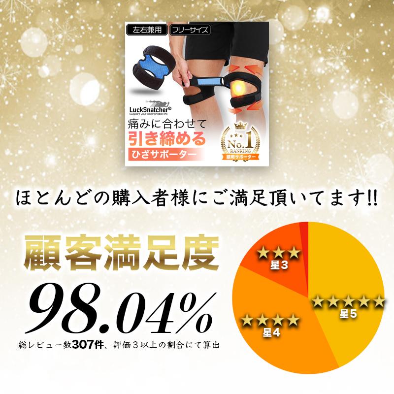 ☆膝サポーター Lサイズ 大きい 薄手 ひざ サポーター LuckSnatcher 膝サポーター ひざサポーター 高齢者 スポーツ 蒸れない