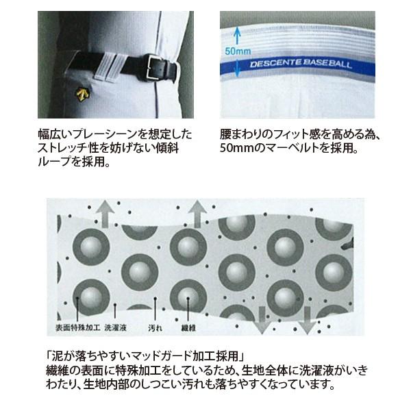 期間限定30%OFF デサント DESCENTE 野球 ユニフォームパンツ ロングパンツ DB-1010LP|lucksports|02