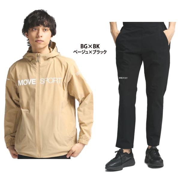 セール35％OFF デサント Move Sport ムーブスポーツ 薄手 クロス ジャージジャケット ロングパンツ 上下セット  DMMVJF11 DMMVJG11｜lucksports｜02