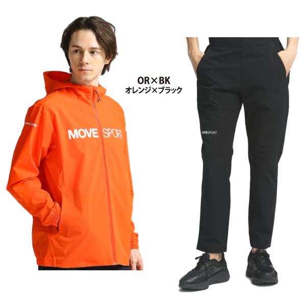 セール35％OFF デサント Move Sport ムーブスポーツ 薄手 クロス ジャージジャケット ロングパンツ 上下セット  DMMVJF11 DMMVJG11｜lucksports｜03