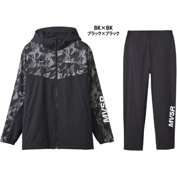 デサント DESCENTE Move Sport ムーブスポーツ HEATNAVI 総柄グラフィック フルジップフーディー パンツセット DMMWJF30 DMMWJG30｜lucksports｜03