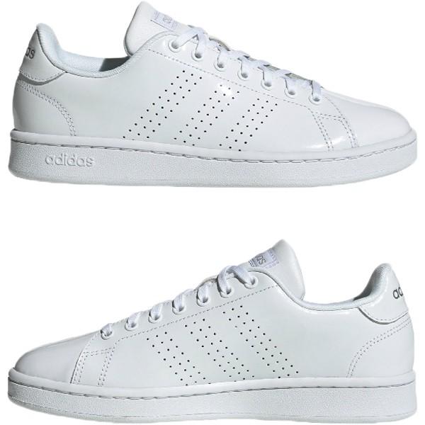 [アディダス] アドバンコート W ADVANCOURT フットウェアホワイト/フットウェアホワイト/クリアライラック FY8955 22.5cm国内正規品 adidas（アディダス） レディース アドバンコート エナメル風