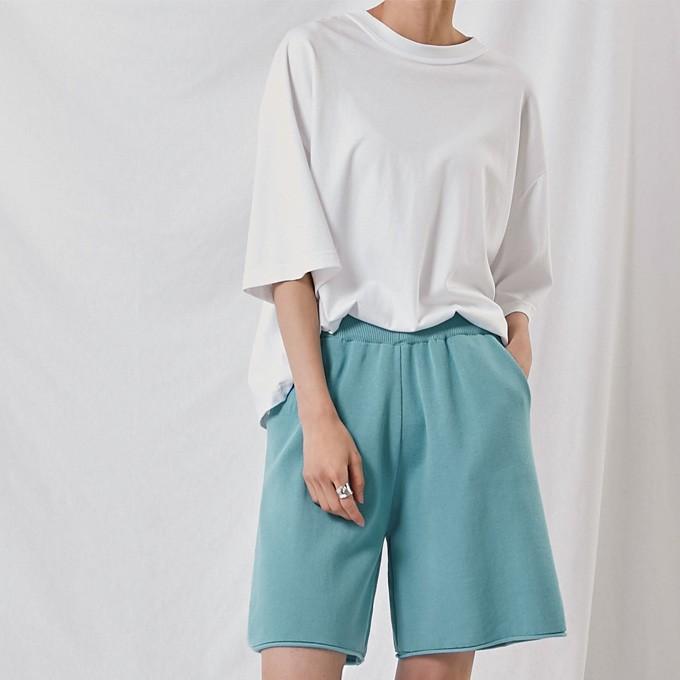 サマーニット ショートパンツ レディース ショーパン ウエストゴム ストレッチ 春夏 ボトムス 14bs8577 L A Lucky Anna 通販 Yahoo ショッピング