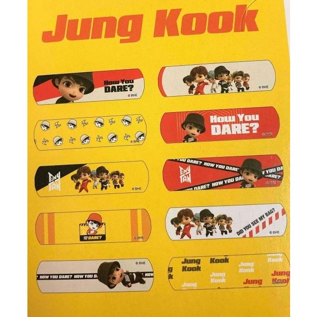 BTS 公式グッズ TinyTAN JUNGKOOK ジョングク ばんそうこう