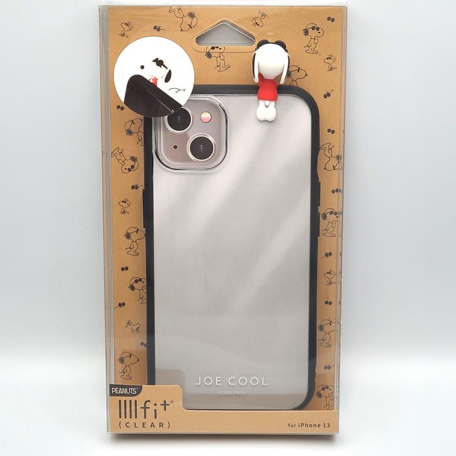 iPhone 13 対応ケース ピーナッツ スヌーピー フレーム IIII fit Clear ジョー・クール  ストラップホール付き SNOOPY スマホカバー｜lucky-happy｜03