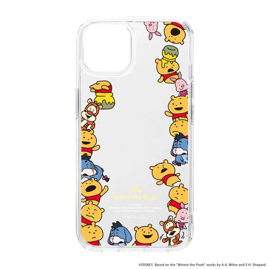 にしむらゆうじ ごきげんぱんだ マルチスライドスマホカバー 手帳型 スマホケース PGA にしむらゆうじ画 くまのプーさん iPhone14 13 対応 ハイブリッド