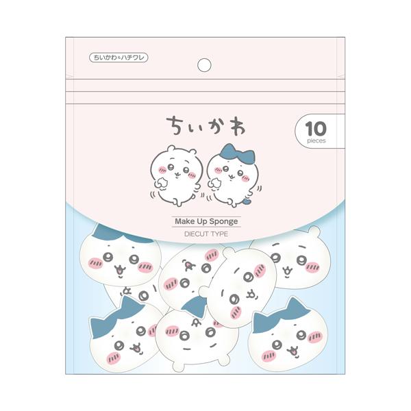 SHOBIDO ダイカットパフ ちいかわ ちいかわ＆ハチワレ メイク スポンジ